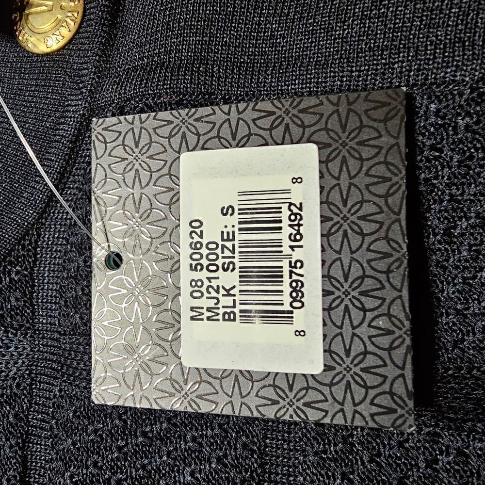 MING WANG Black Windowpane Jacket - Size Small - Picture 9 of 9